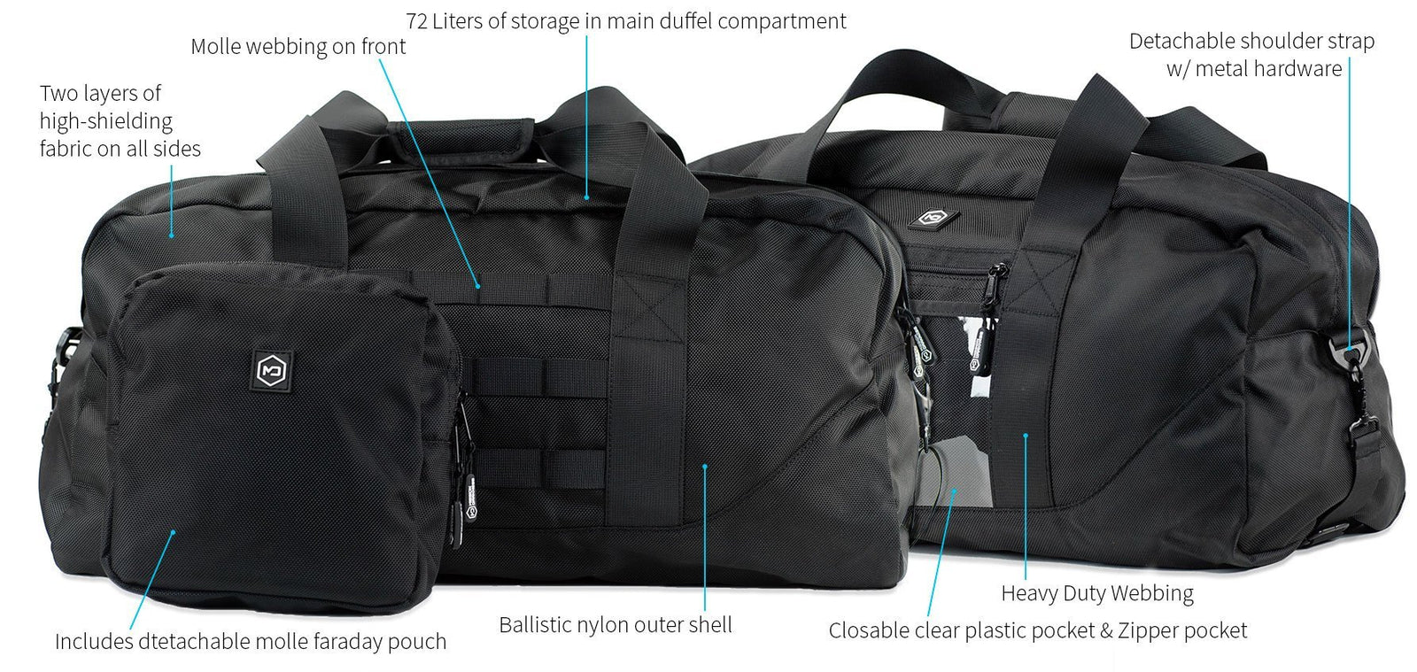 Mission Darkness X2 Faraday Duffel Bag (Gen 2) - Trust Panda