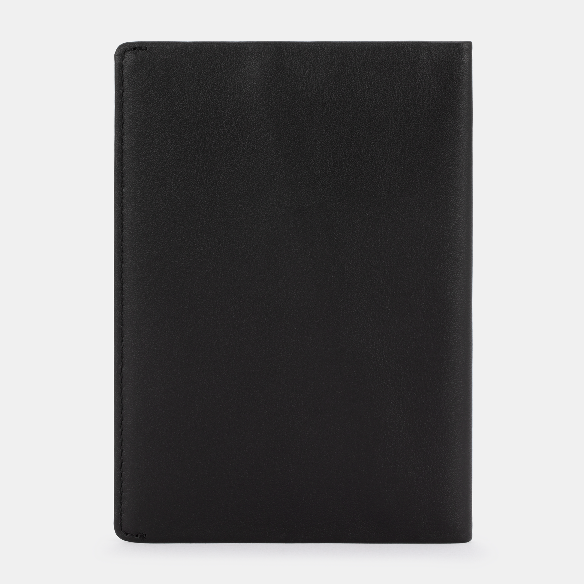 The SLNT RFID Passport Wallet by SLNT is displayed closed, standing upright against a plain white background.