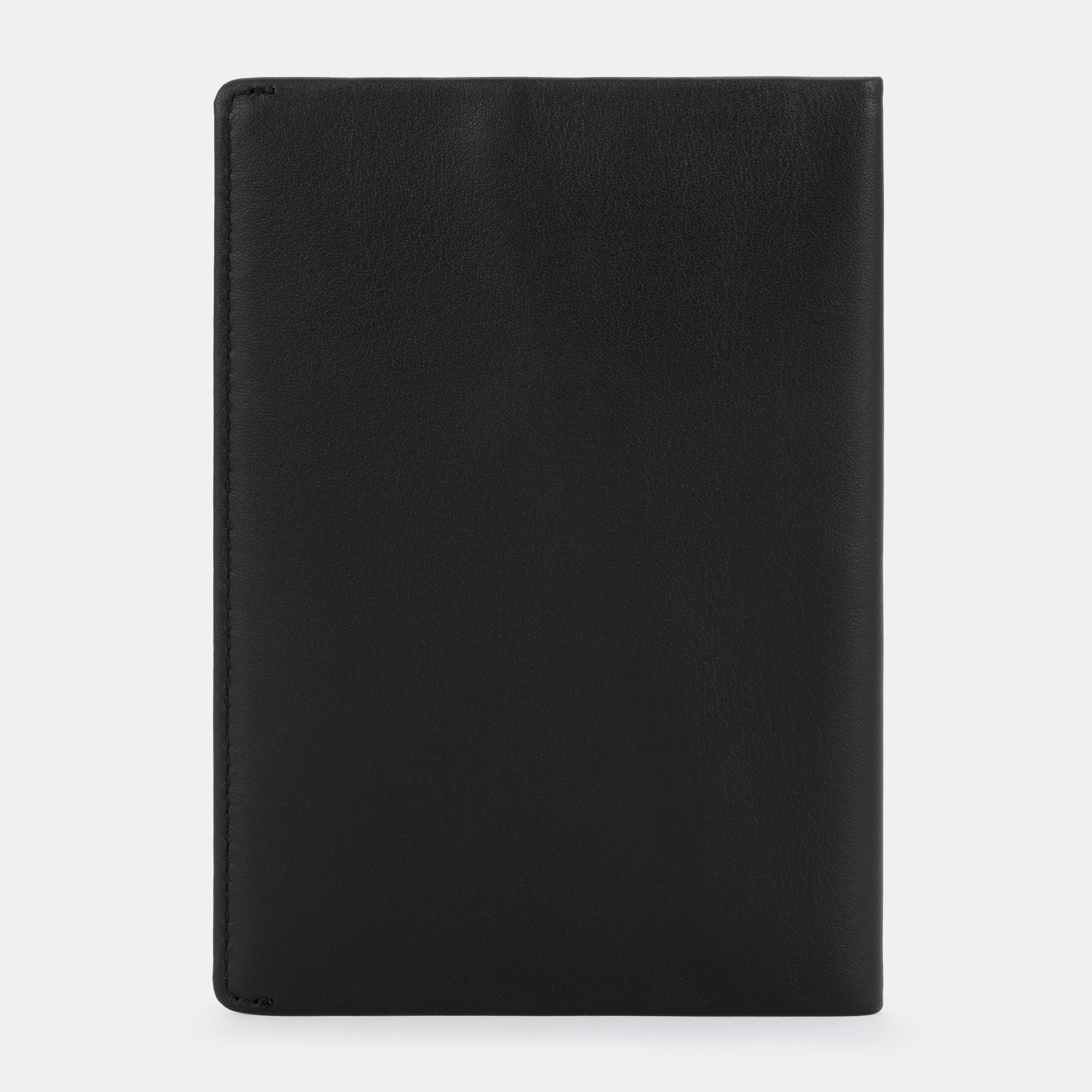 The SLNT RFID Passport Wallet by SLNT is displayed closed, standing upright against a plain white background.