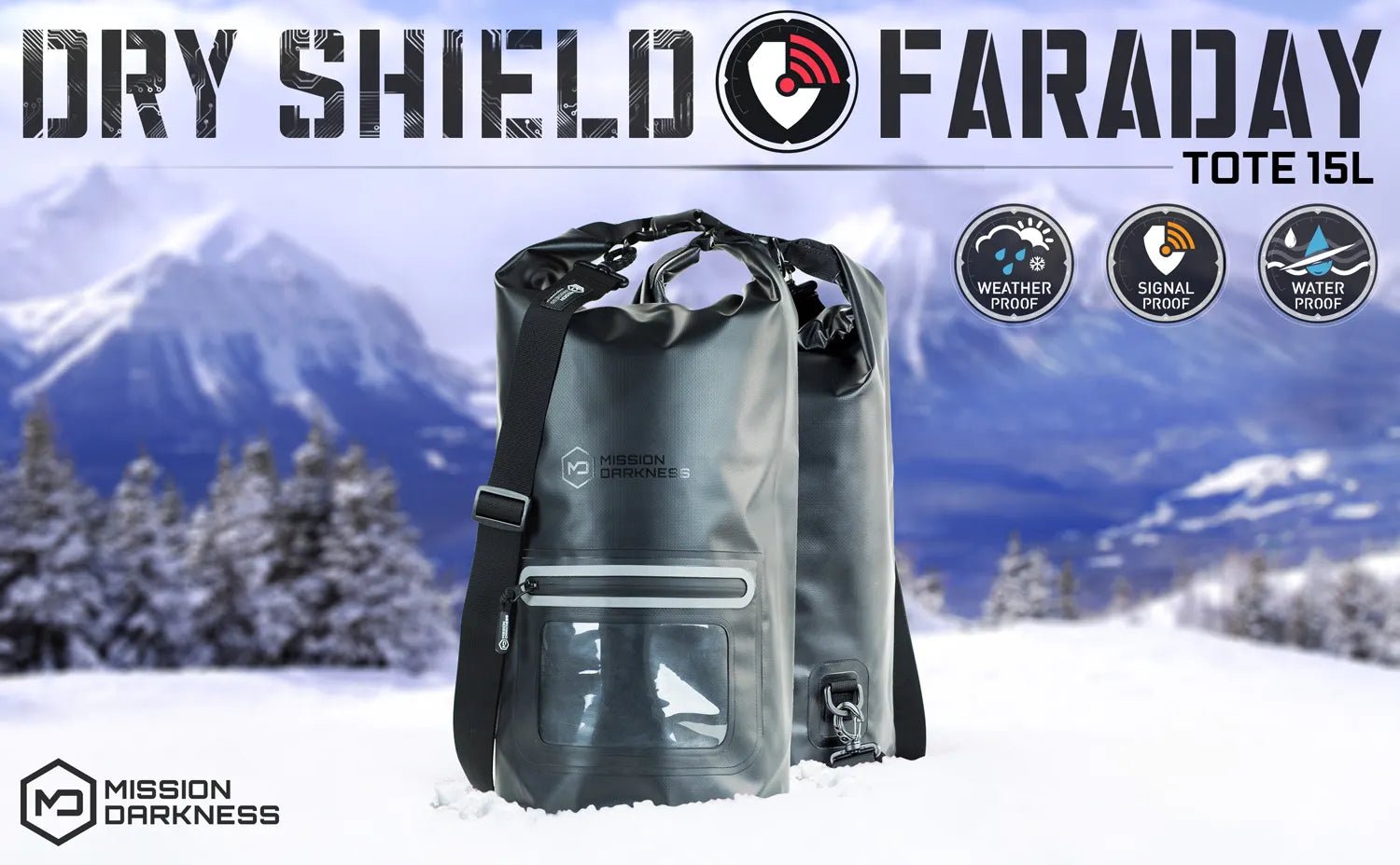 Mission Darkness Dry Shield Faraday Tote 15L - Trust Panda