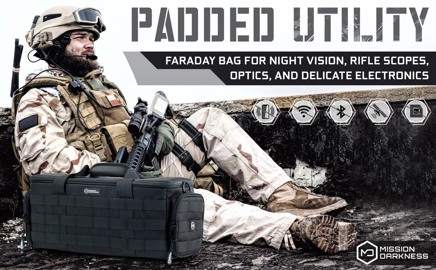 Mission Darkness Protected Traveler Faraday Bag Bundle