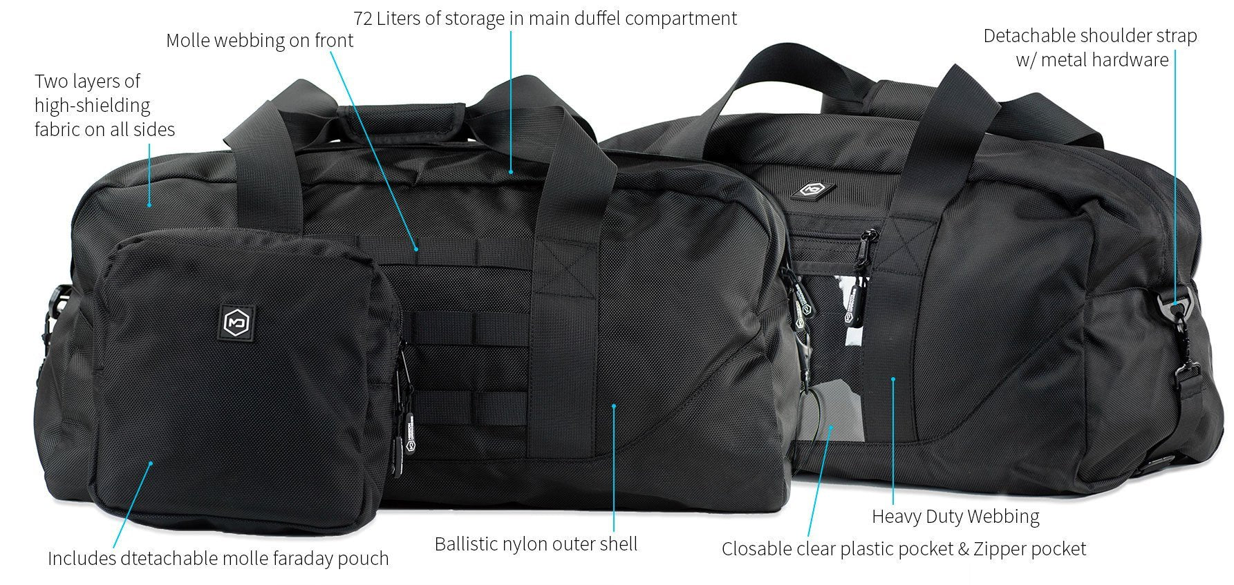 Mission Darkness X2 Faraday Duffel Bag (Gen 2) - Trust Panda