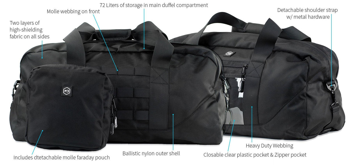 Mission Darkness X2 Faraday Duffel Bag (Gen 2) - Trust Panda