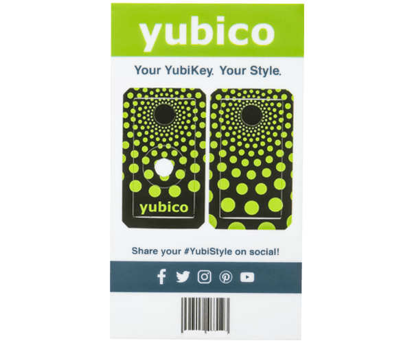 YubiStyle Cover (Polka Green) - Trust Panda